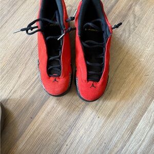 Jordan Men's Bold Red and Black Sneakers